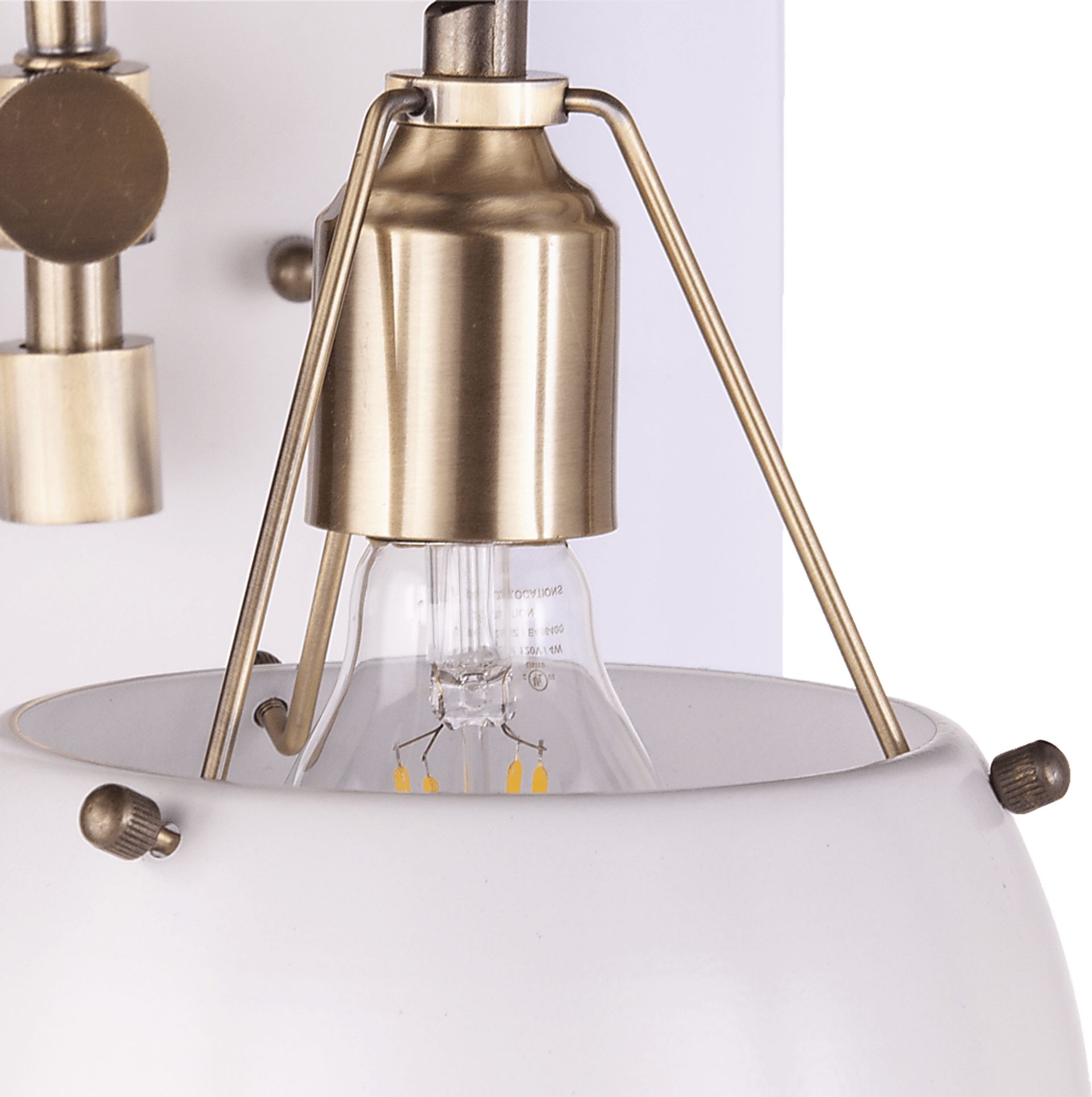 Ridgewyck White Wall Sconce - Image 2