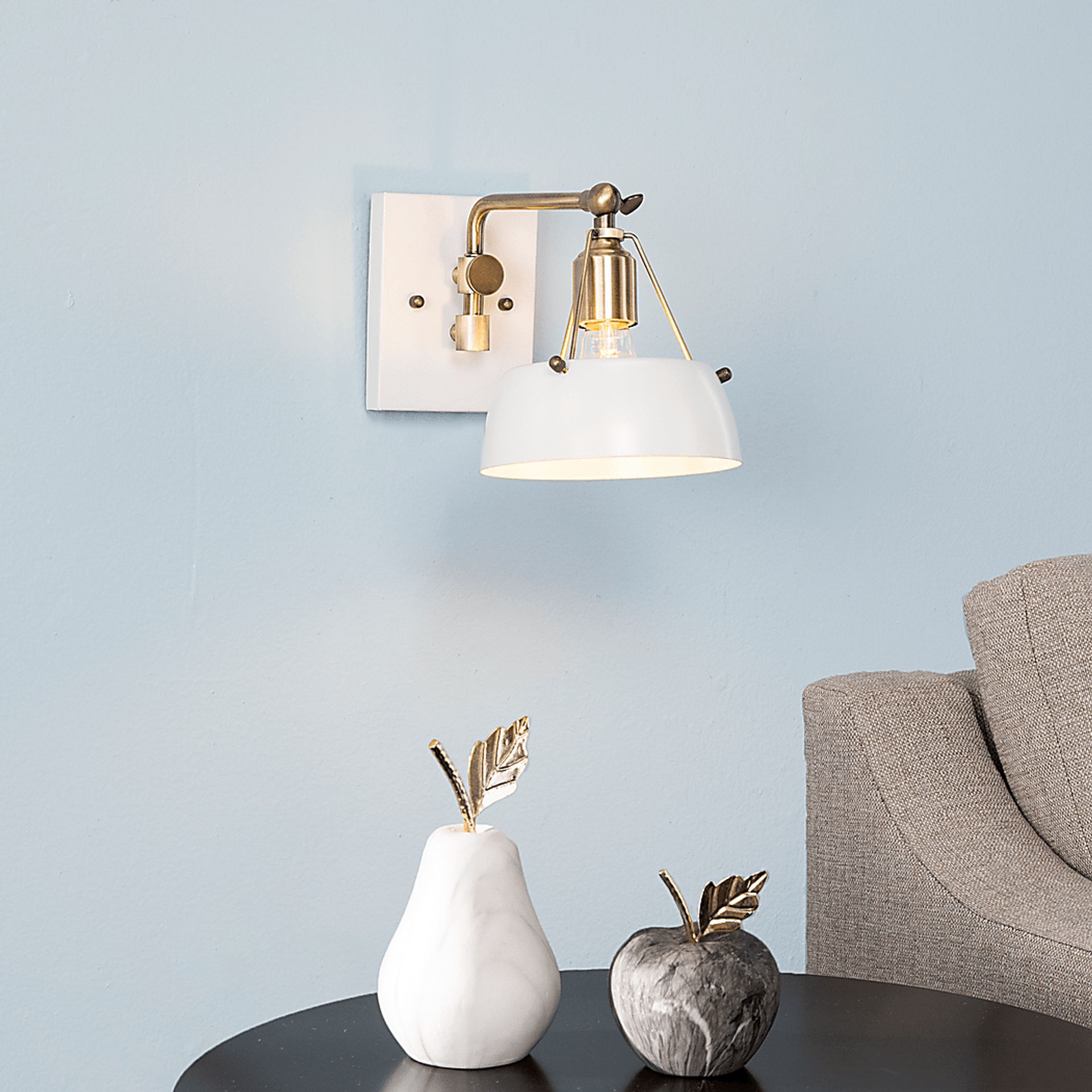 Ridgewyck White Wall Sconce - Image 6