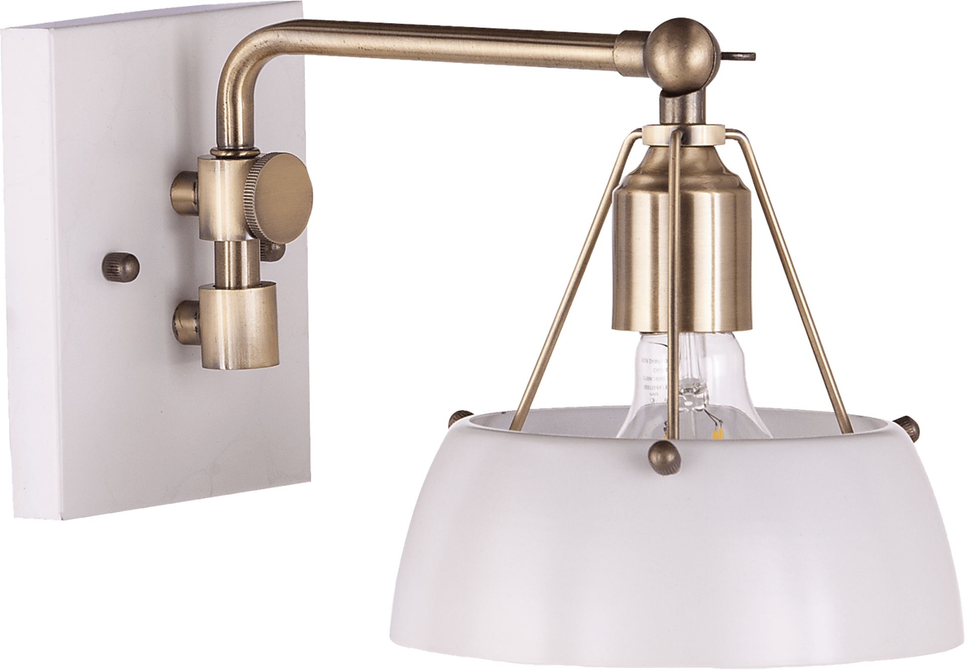Ridgewyck White Wall Sconce - Image 1