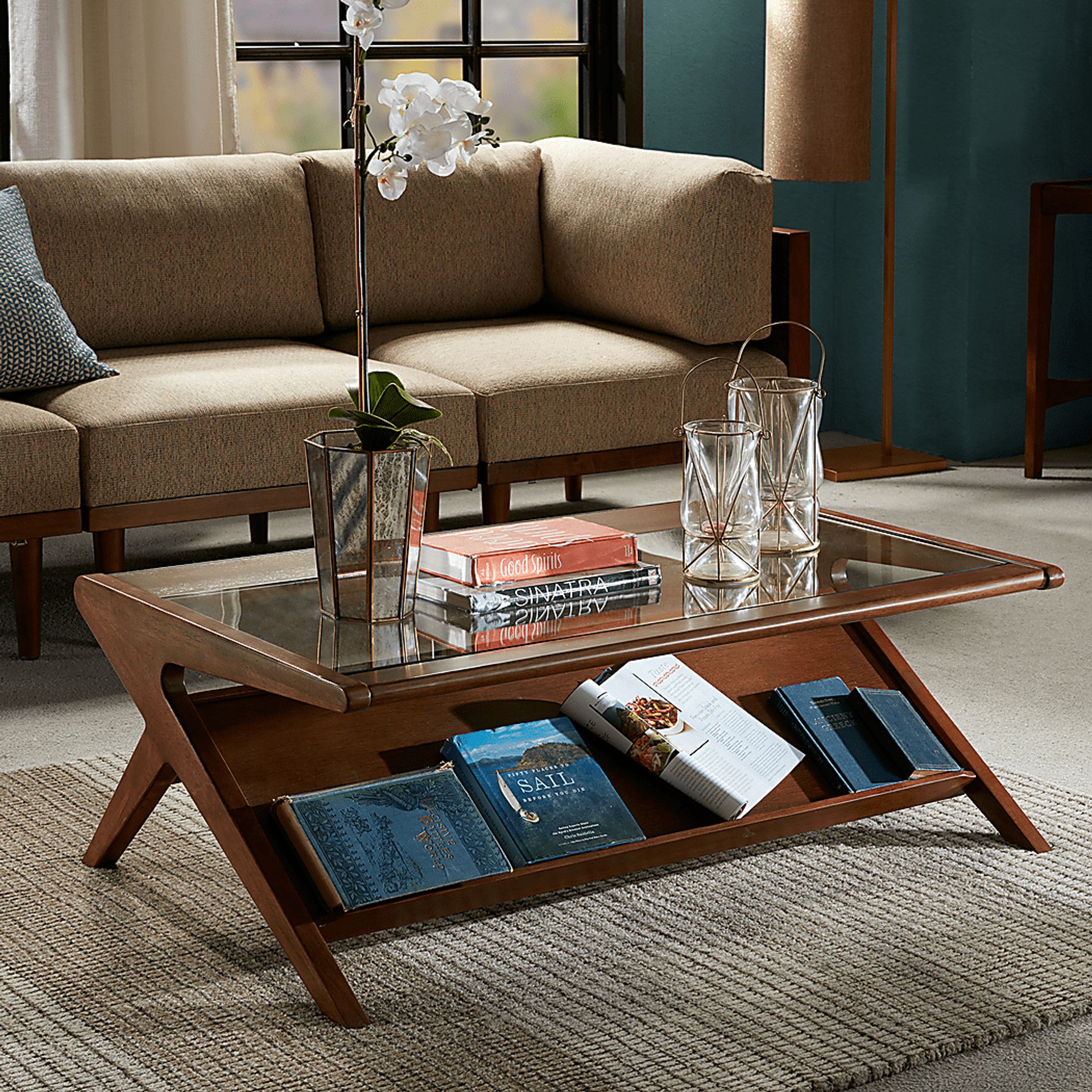 Ridien Pecan Cocktail Table - Image 3