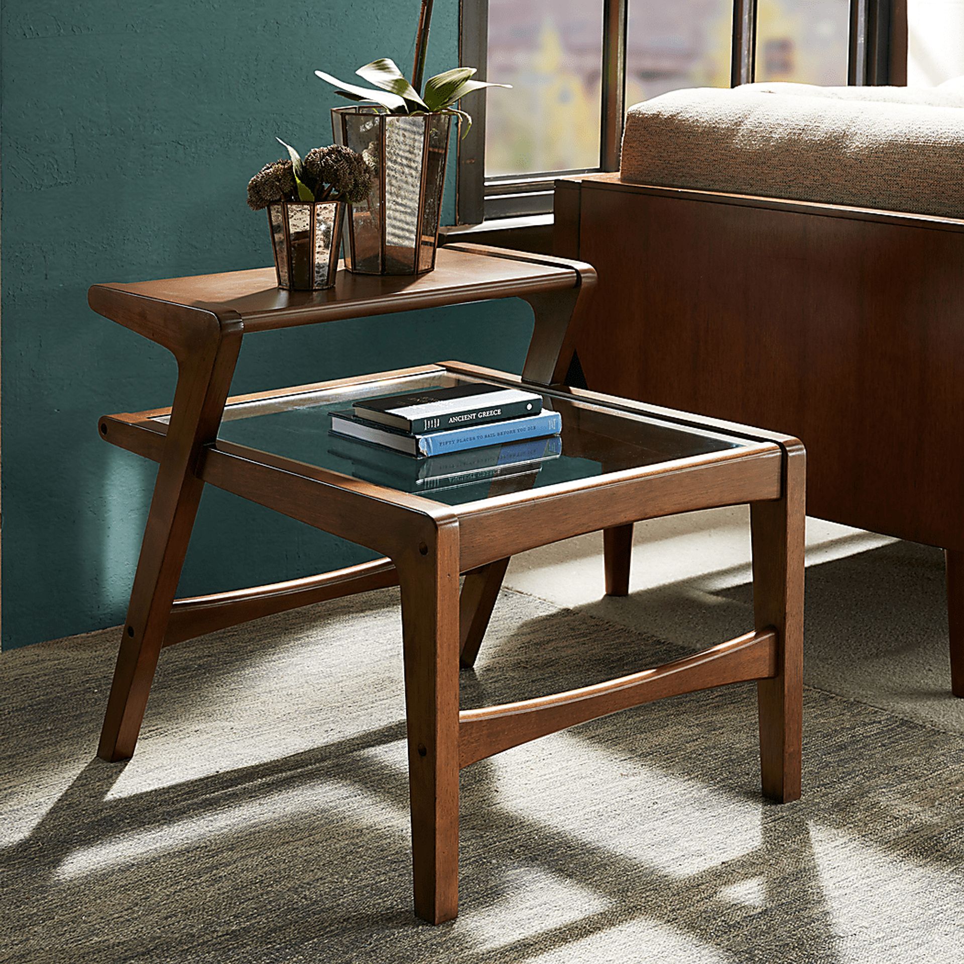 Ridien Pecan Side Table - Image 6