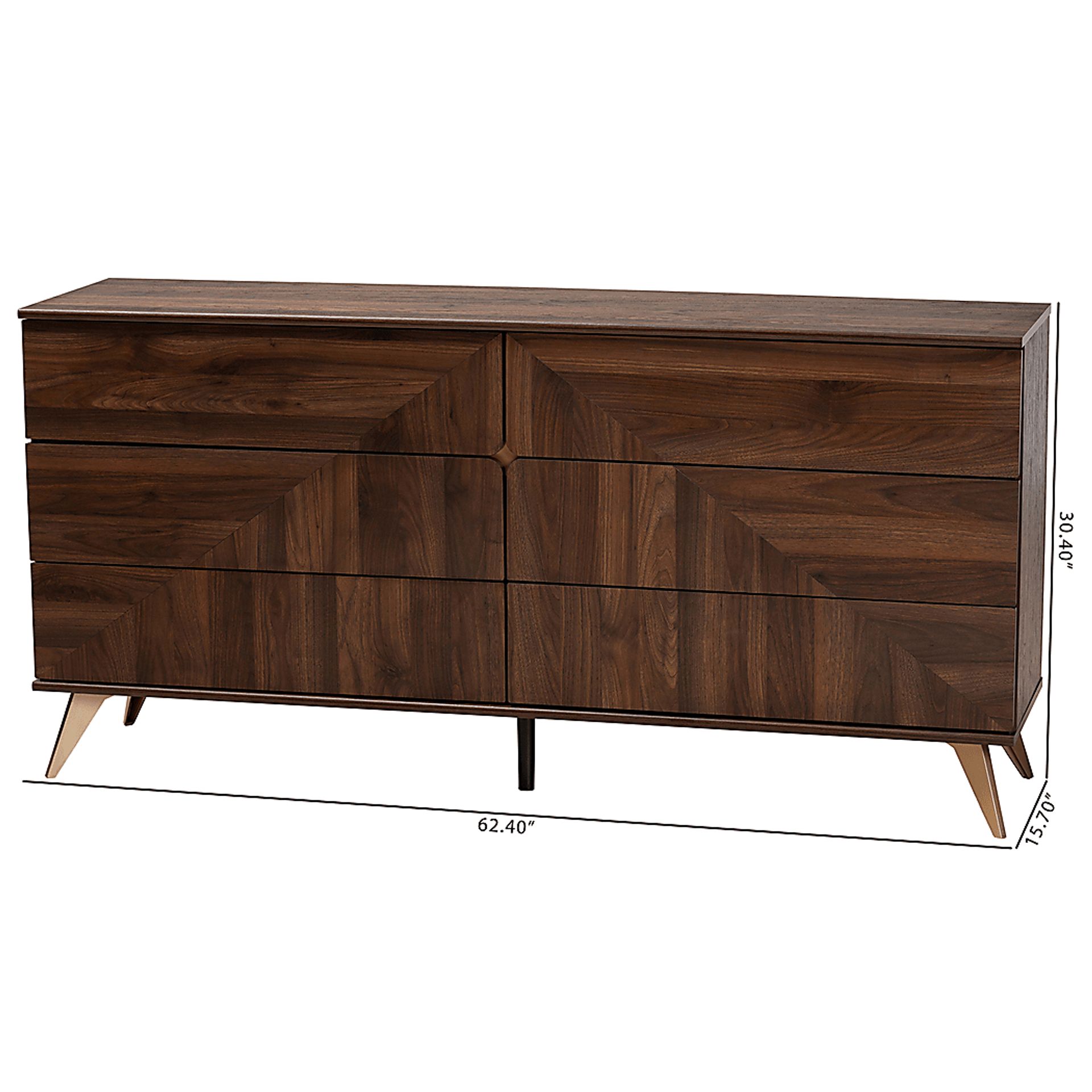 Riedesel Brown Dresser - Image 10