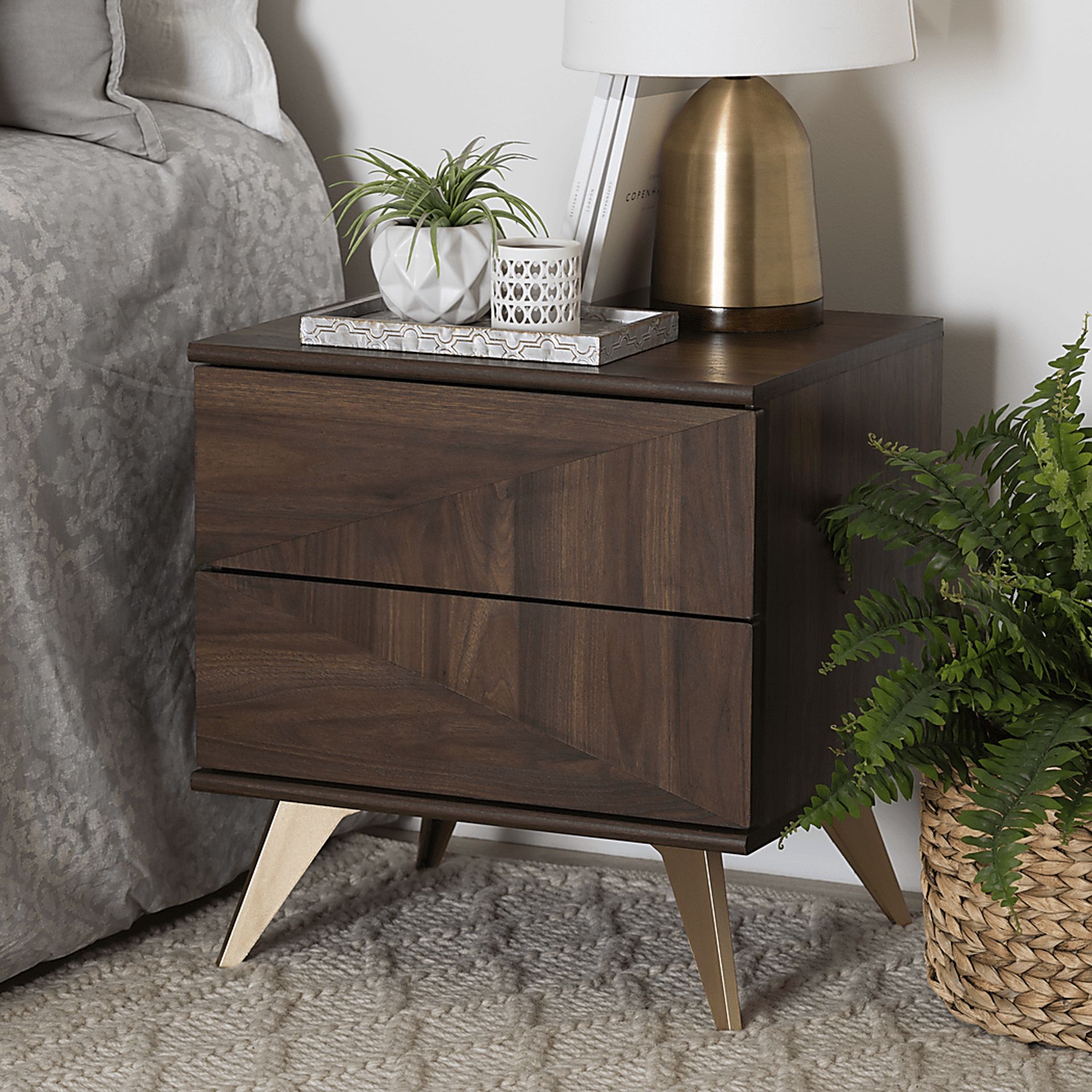 Riedesel Brown Nightstand - Image 2