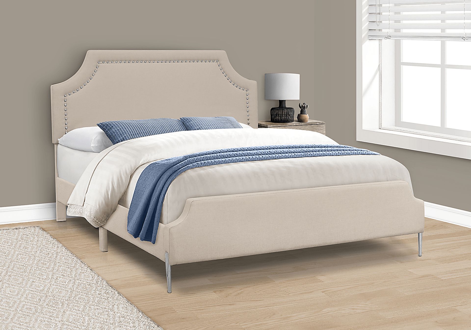 Rierdon Beige Queen Bed - Image 2