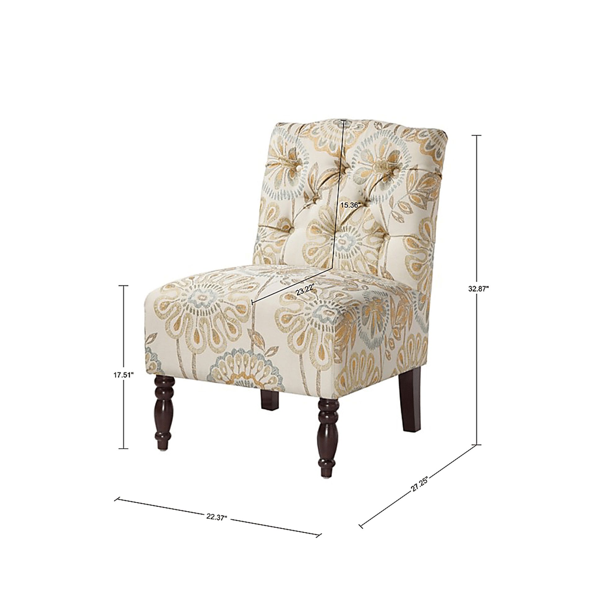 Rietta Cream Accent Chair - Image 6