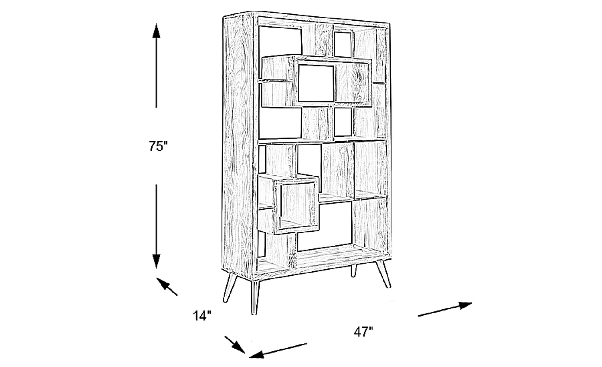 Dimension Image. Please refer to the Dimension Tab on this page for dimension details.