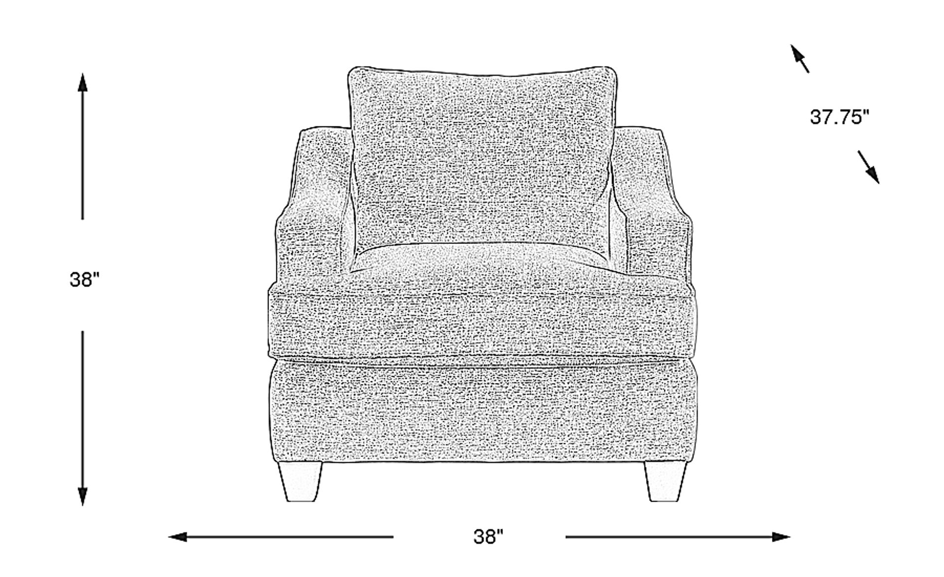 Dimension Image. Please refer to the Dimension Tab on this page for dimension details.