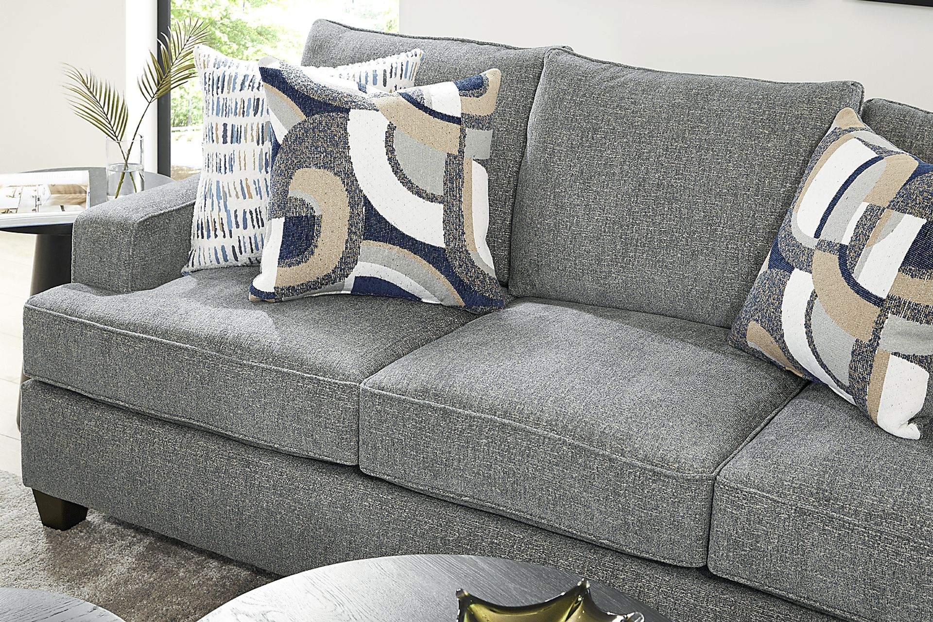 Riley Blue Gel Foam Sleeper Sofa - Image 3