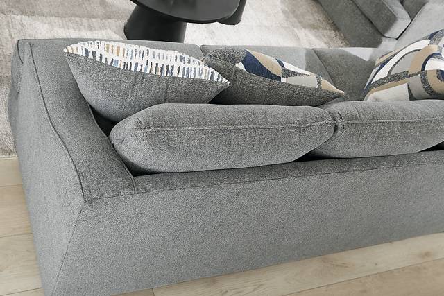 Riley Blue 7 Pc Living Room with Sleeper Sofa - Thumbnail - Image 6