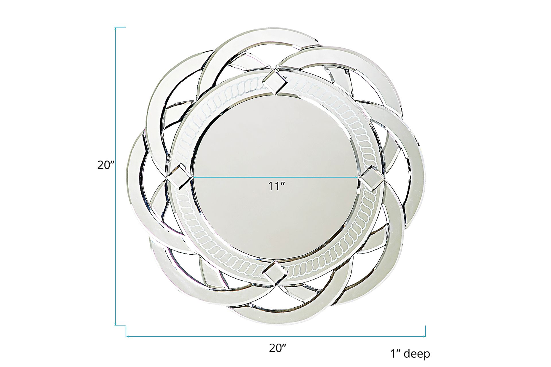 Rillette Silver Mirror - Image 2