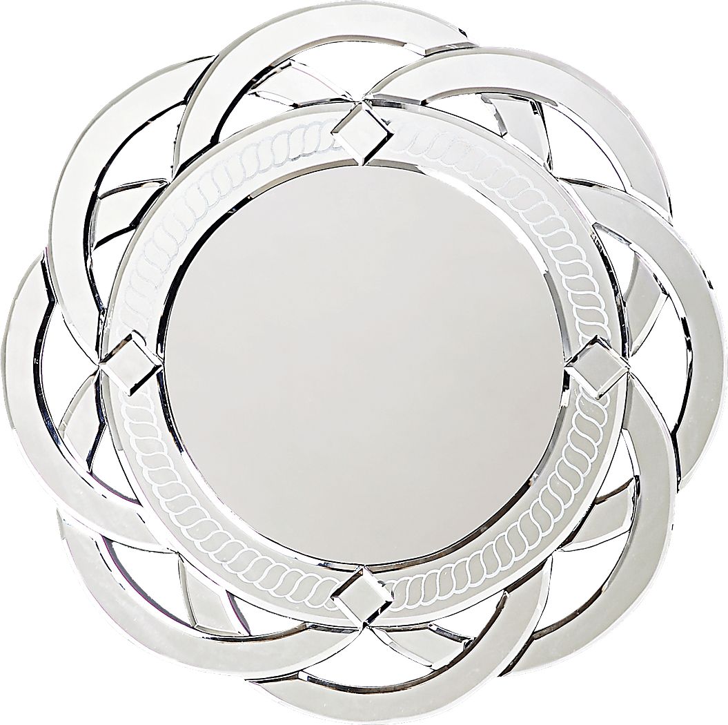 Rillette Silver Mirror