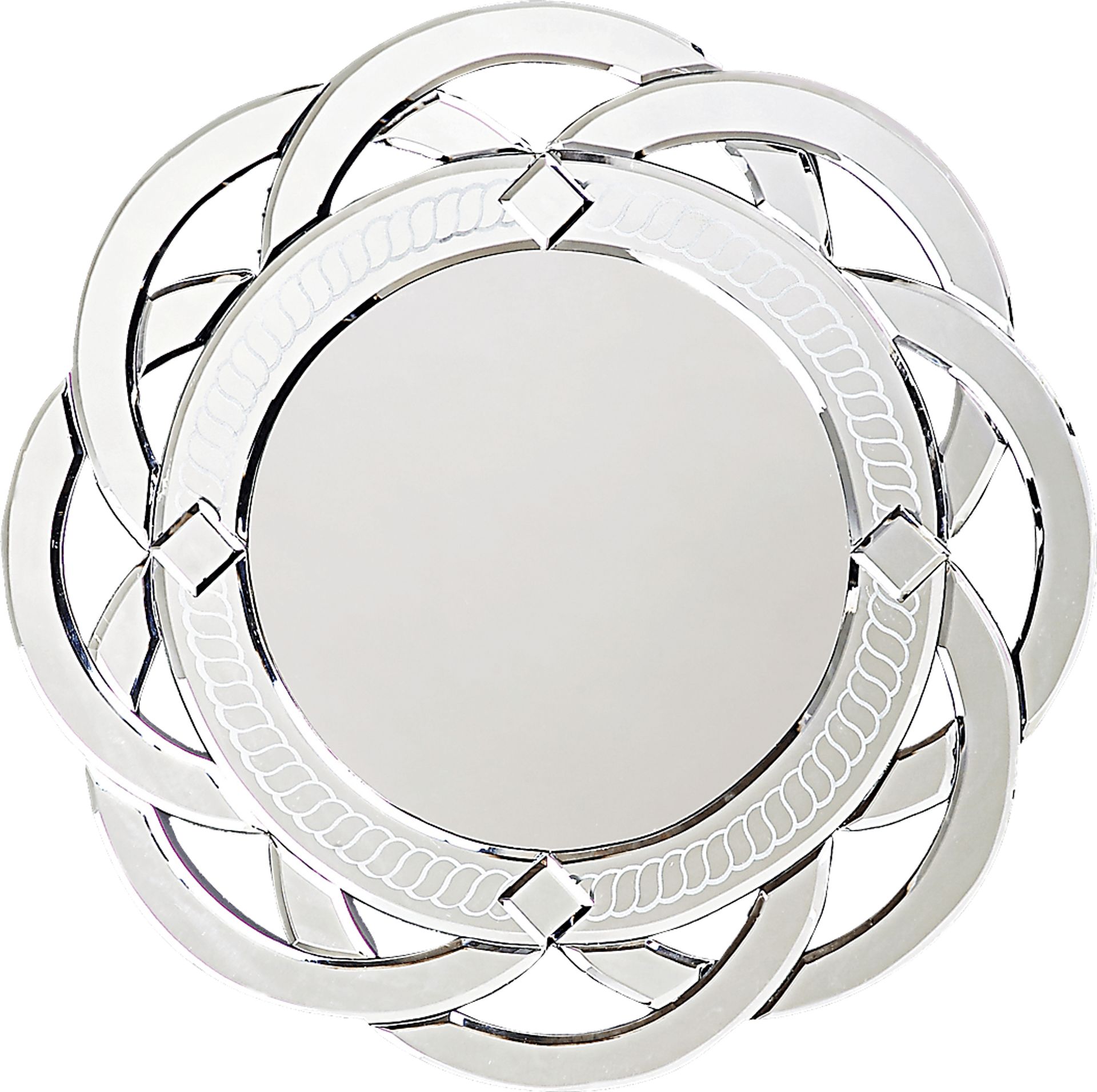 Rillette Silver Mirror - Image 1