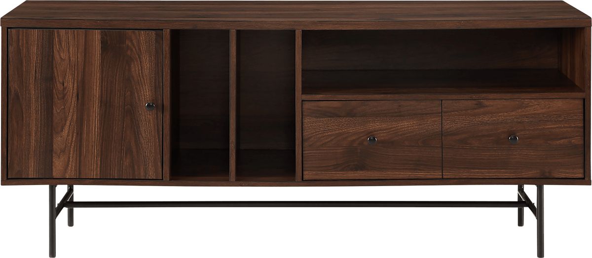 Rillridge Walnut Dark Wood 60 in. Console | Rooms to Go