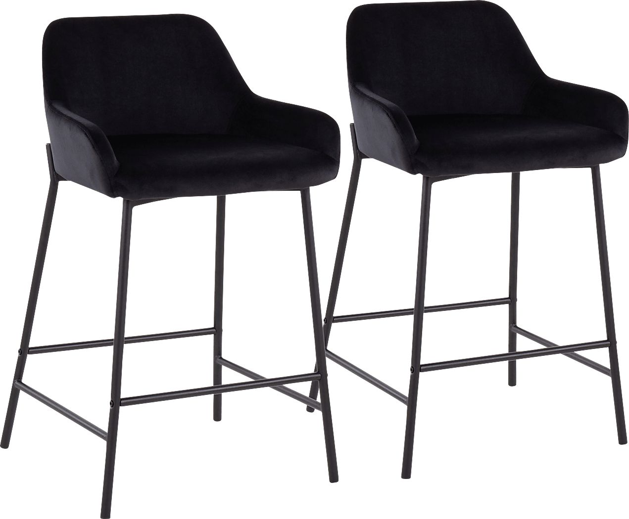 Rimcrest II Black Counter Height Stool Set of 2