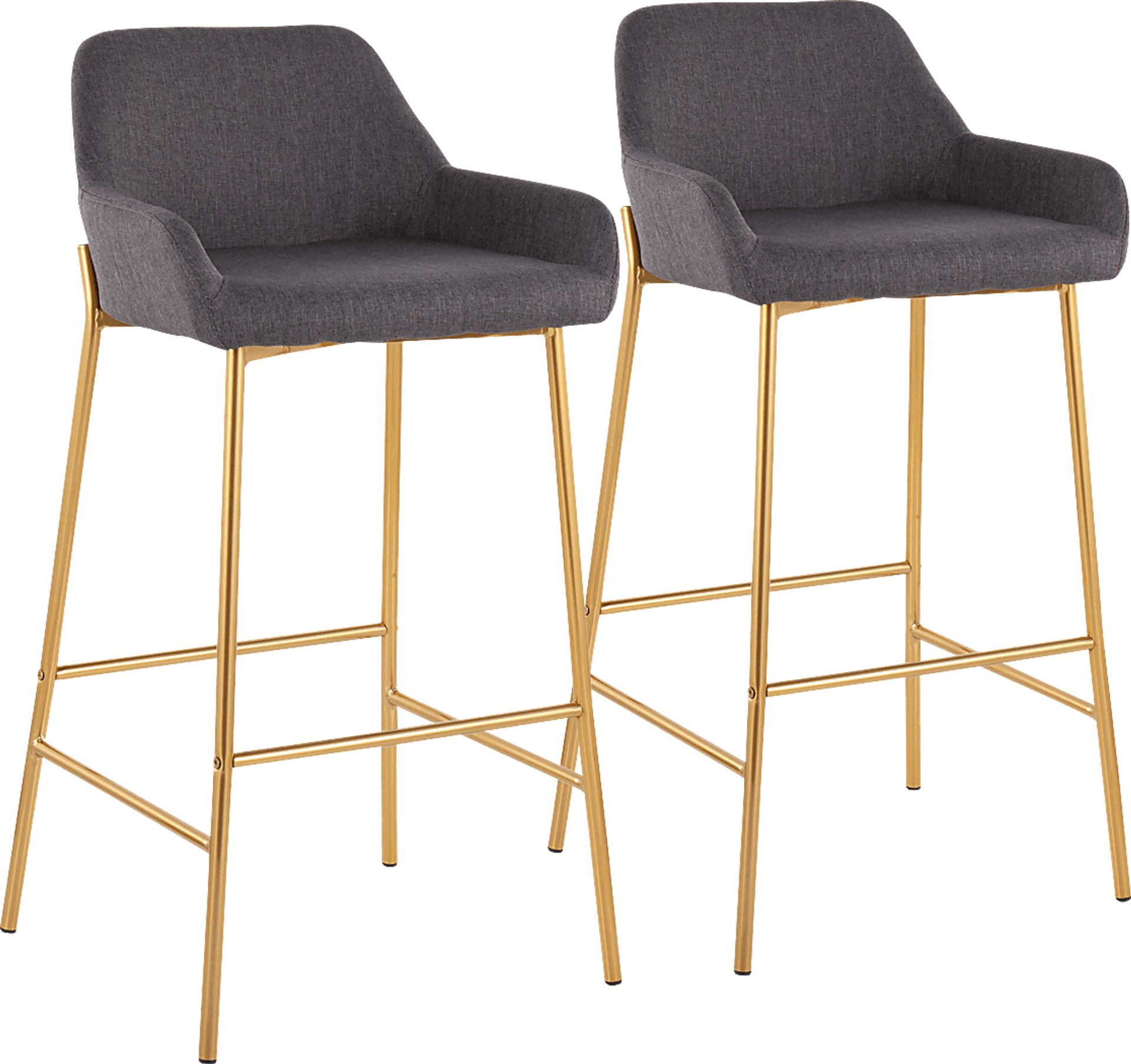 Rimcrest I Charcoal Barstool Set of 2 - Image 1