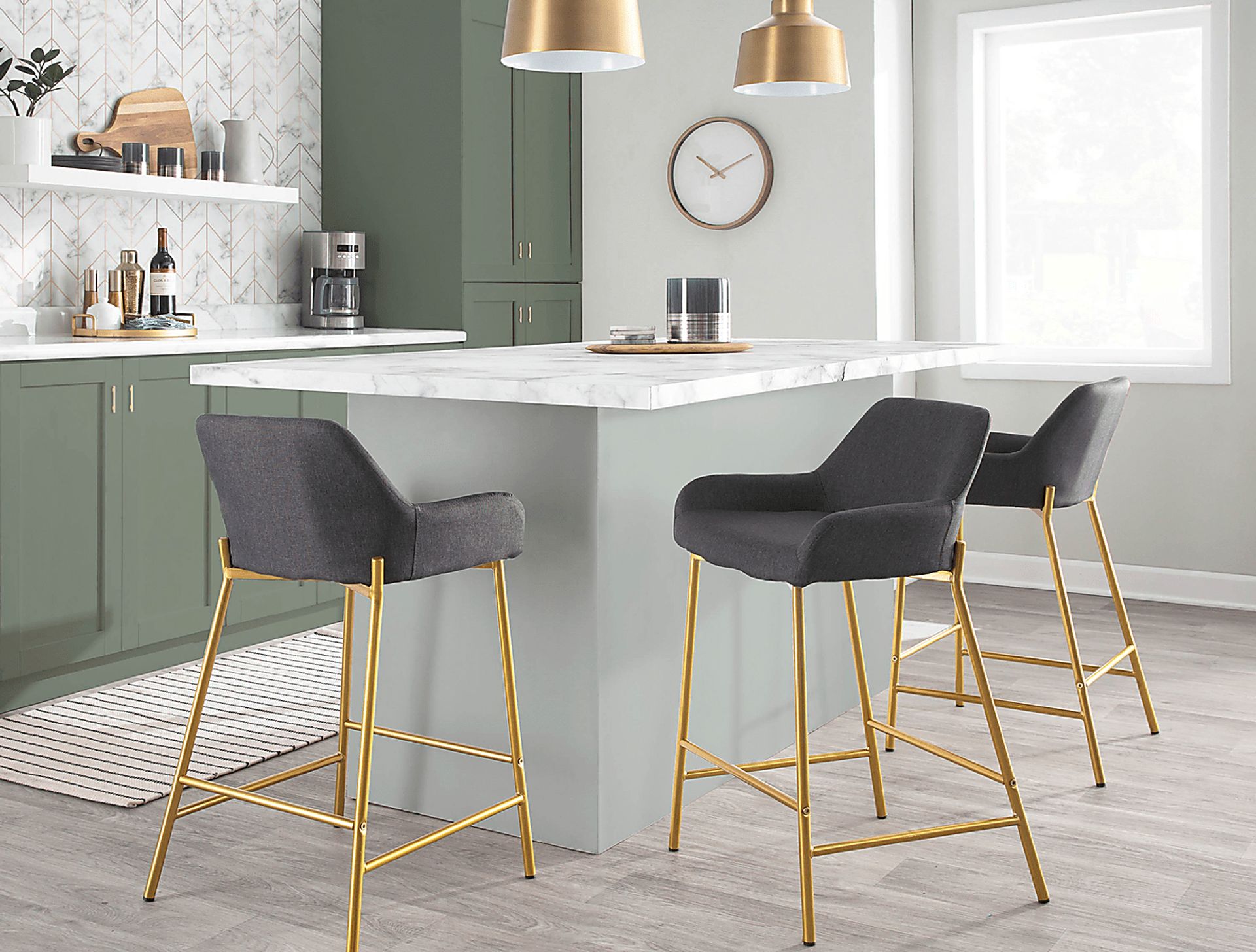 Rimcrest I Charcoal Counter Height Stool Set of 2 - Image 9