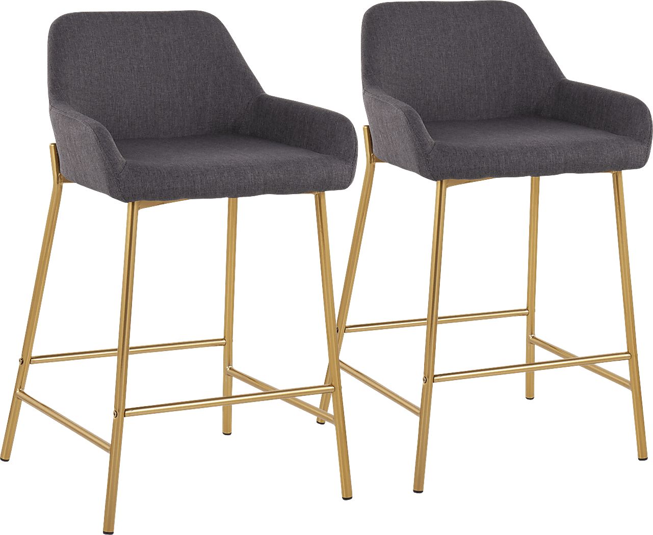 Rimcrest I Charcoal Counter Height Stool Set of 2