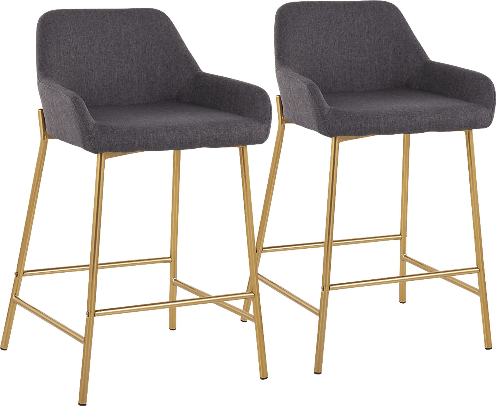 Rimcrest I Charcoal Counter Height Stool Set of 2 - Image 1