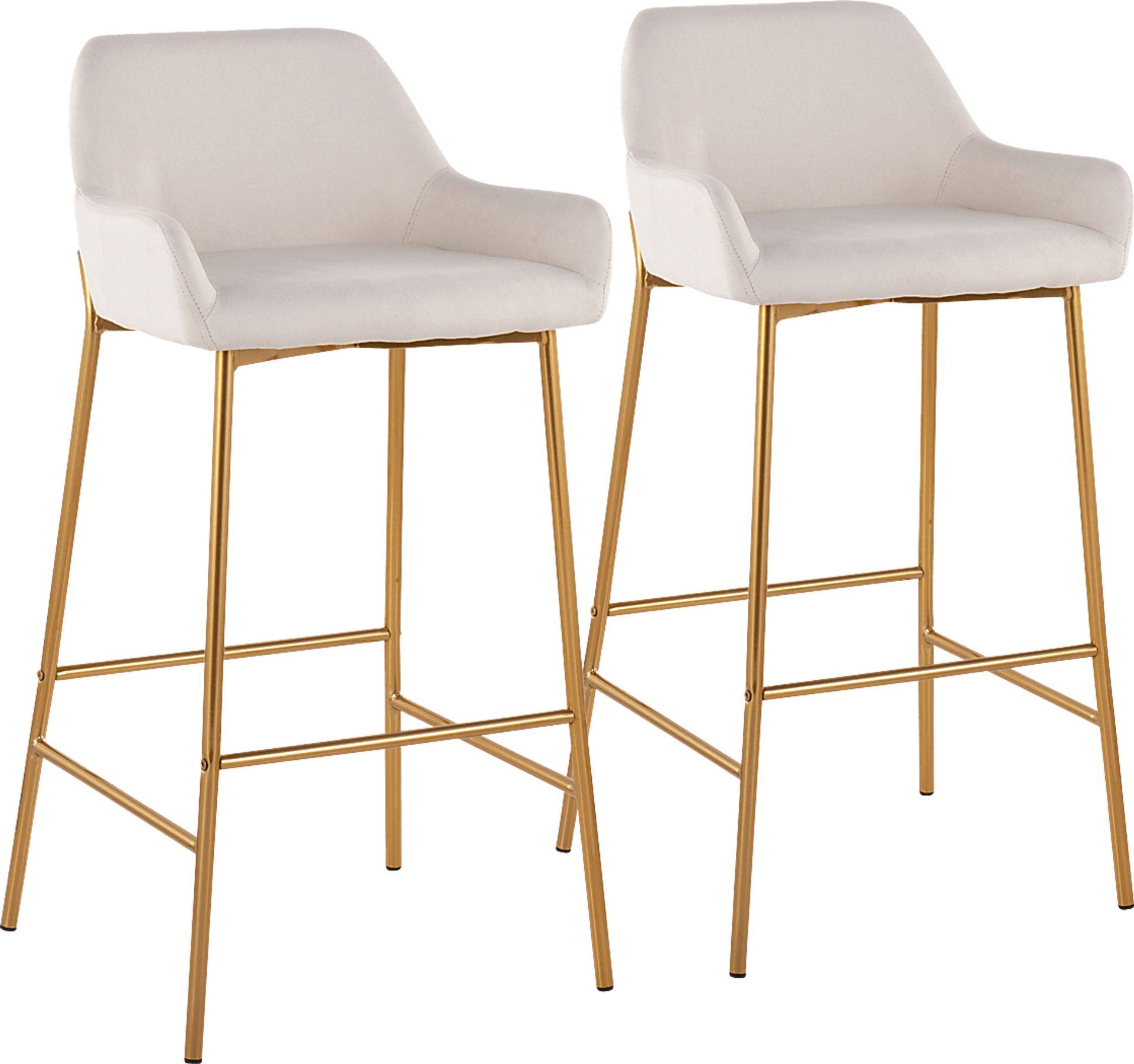 Rimcrest I Cream Barstool Set of 2 - Image 1