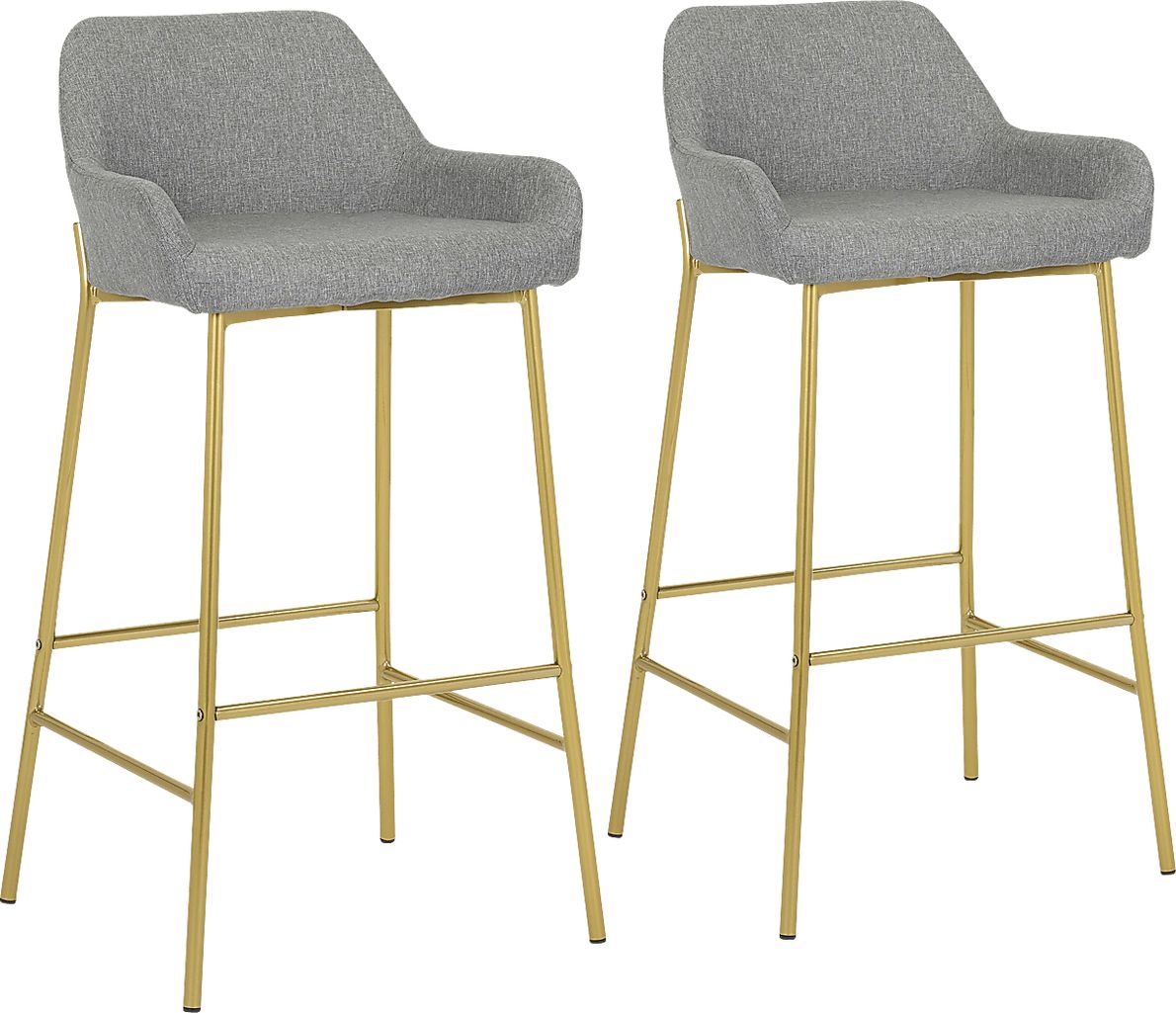 Rimcrest I Gray Barstool Set of 2