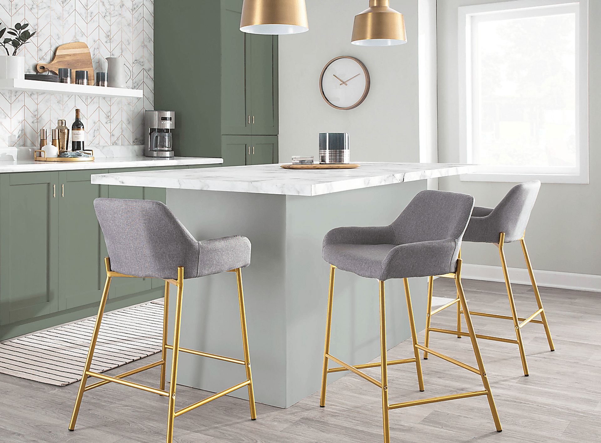 Rimcrest I Gray Counter Height Stool Set of 2 - Image 9