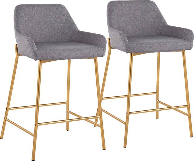 Rimcrest I Gray Counter Height Stool Set of 2 - Thumbnail - Image 1