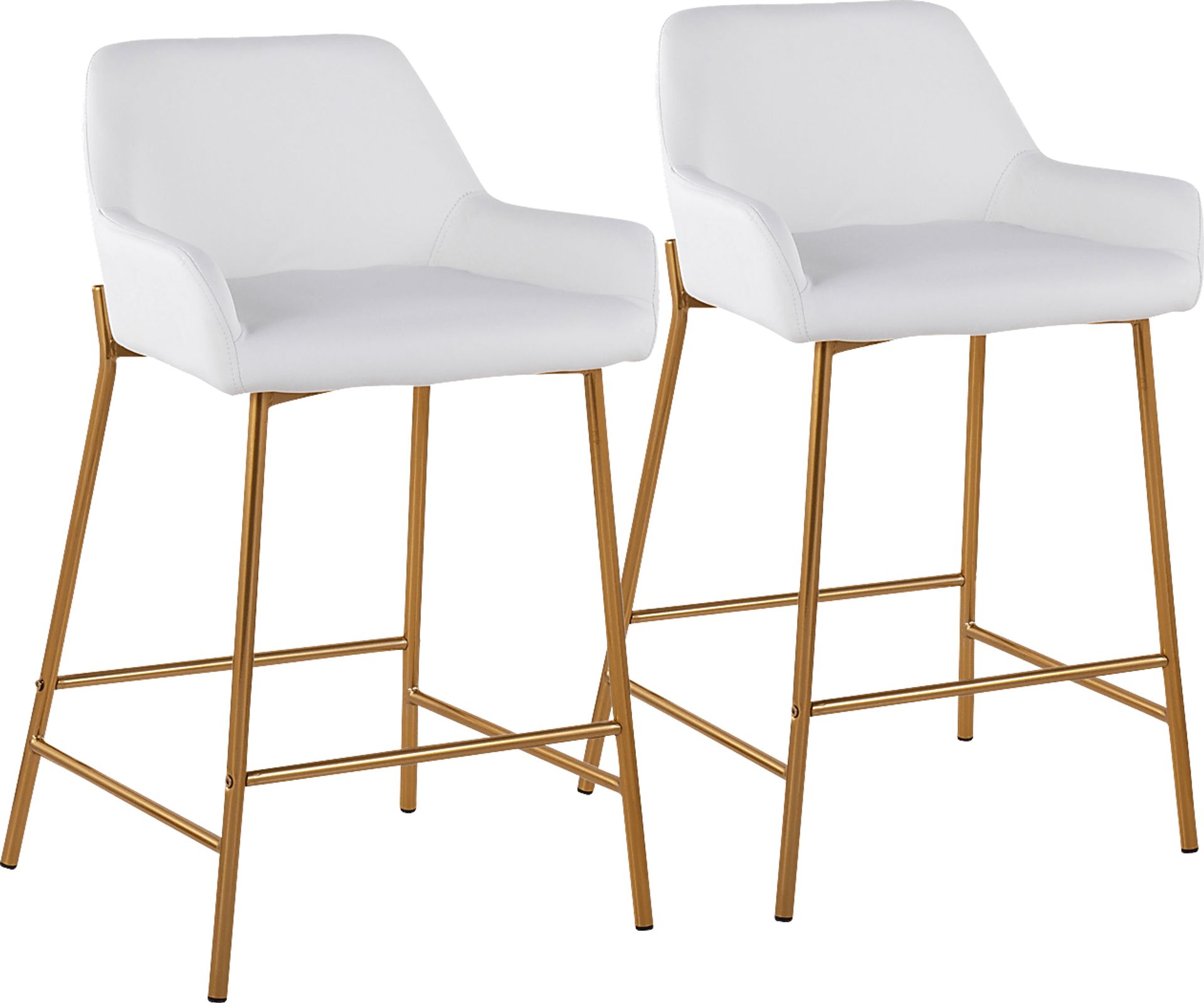 Rimcrest I White Counter Height Stool Set of 2 - Image 1