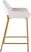 Rimcrest I White Velvet Counter Height Stool Set of 2