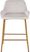 Rimcrest I White Velvet Counter Height Stool Set of 2