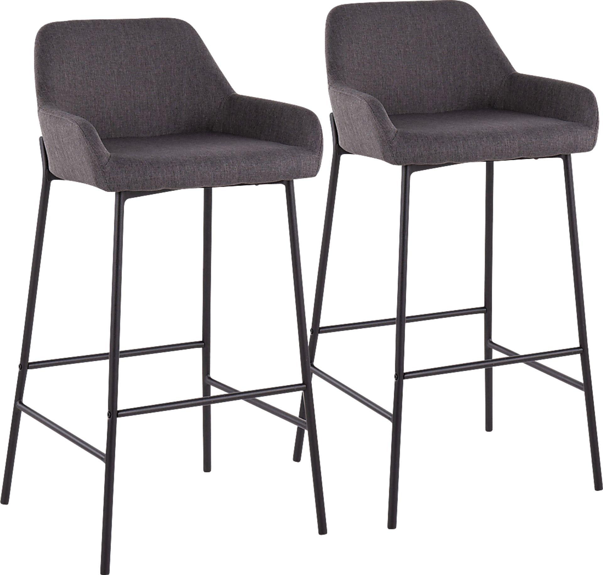 Rimcrest II Charcoal Barstool Set of 2 - Image 1