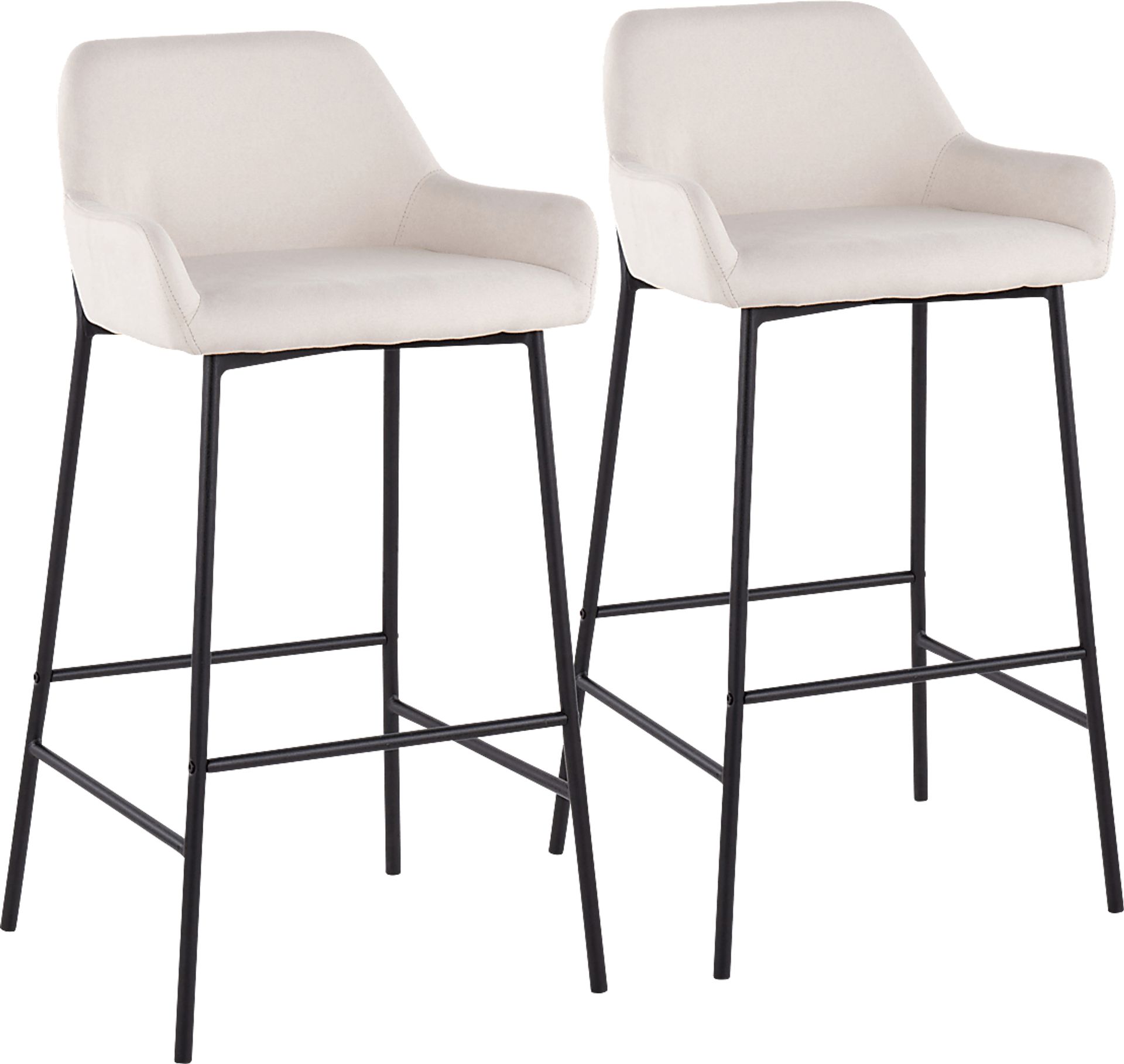 Rimcrest II Cream Barstool Set of 2 - Image 1