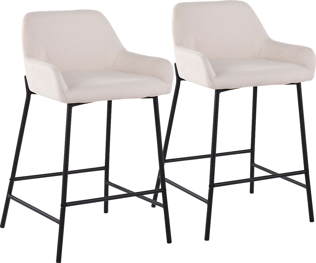 Rimcrest II Cream Counter Height Stool Set of 2