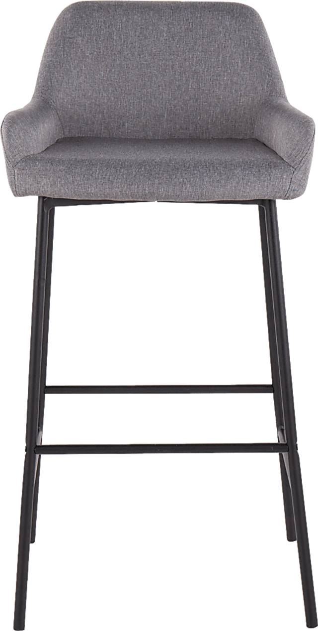 Rimcrest II Gray Fabric Barstool Set of 2 - Thumbnail - Image 6