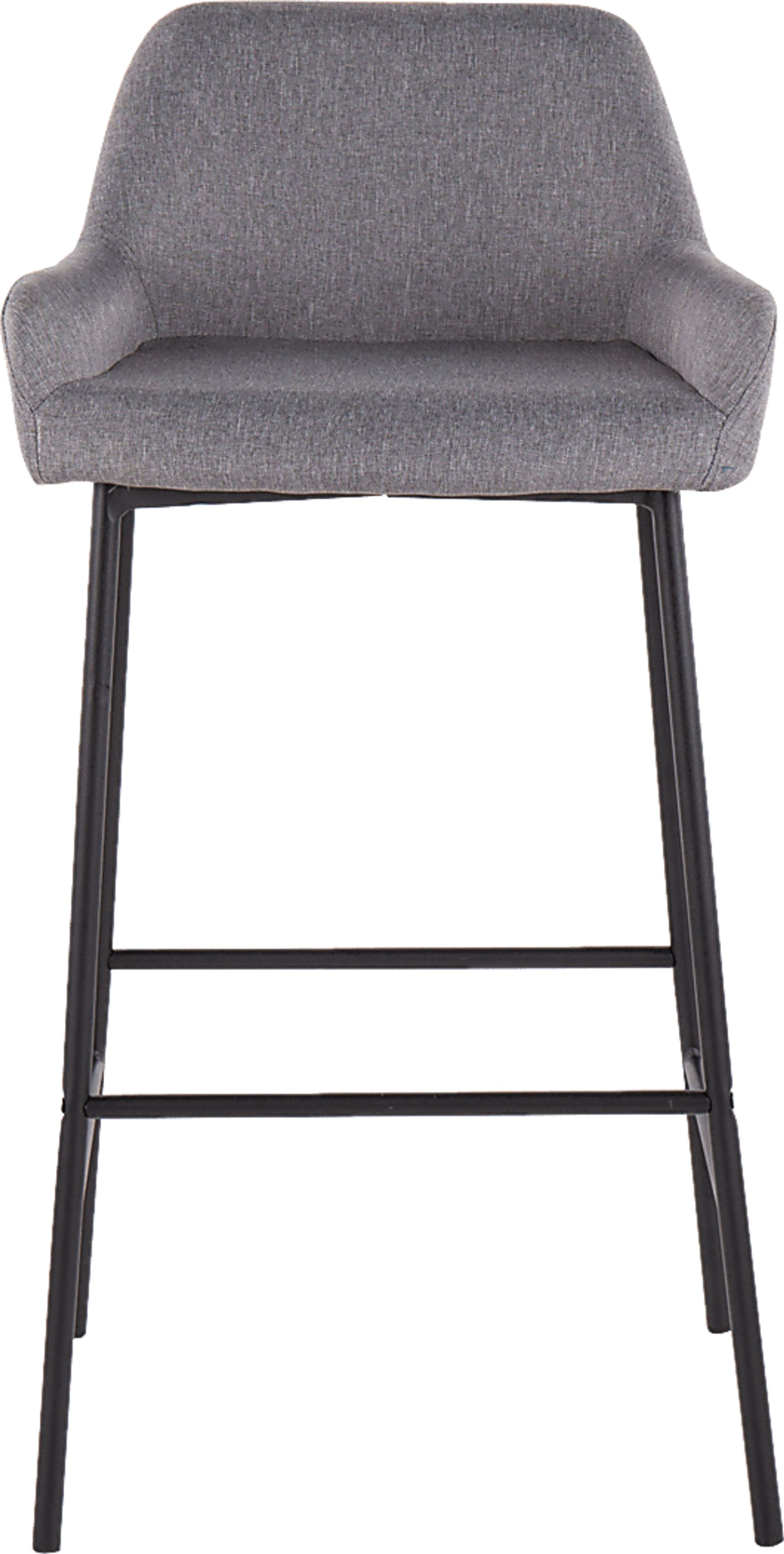 Rimcrest II Gray Fabric Barstool Set of 2 - Image 6
