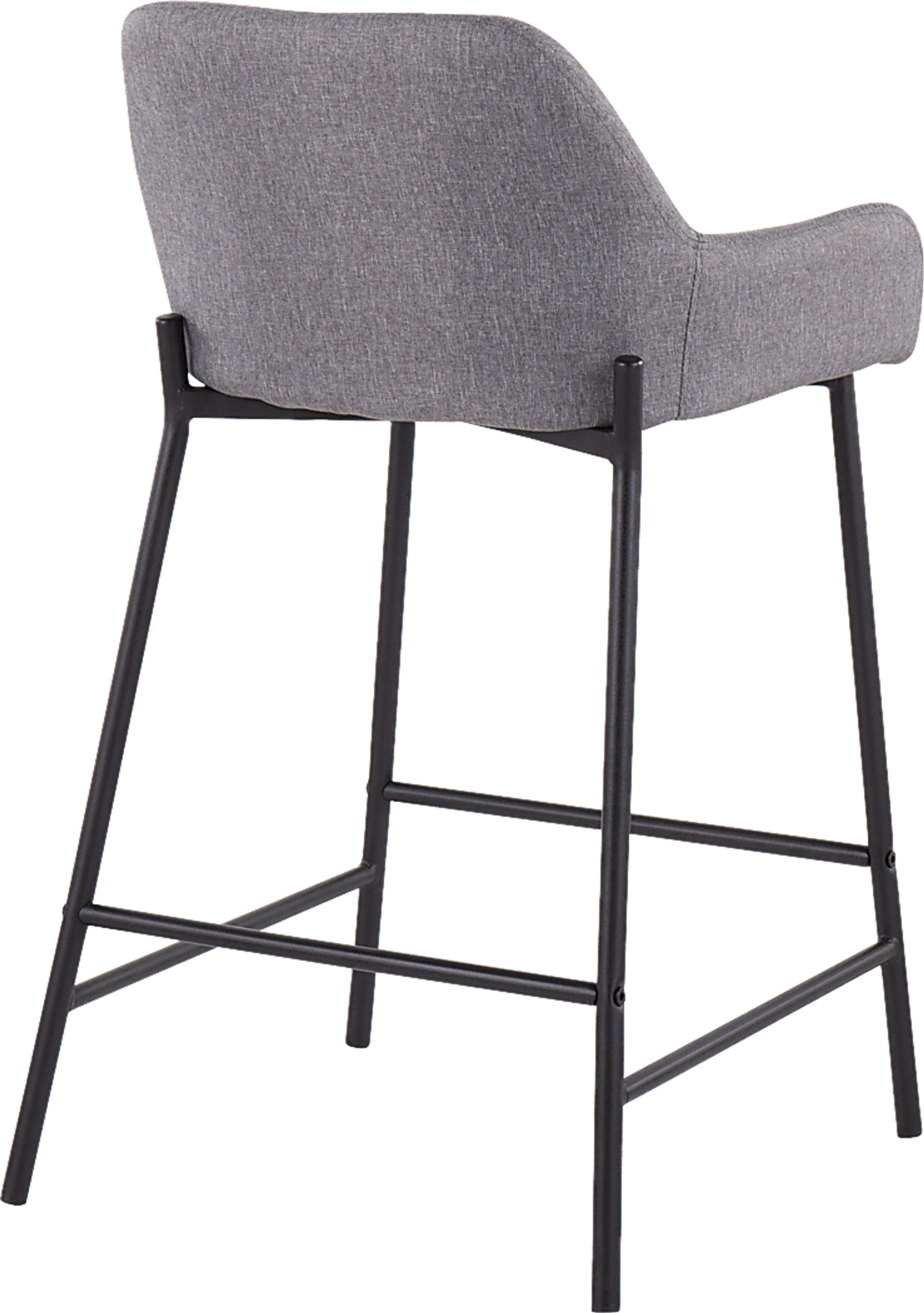 Rimcrest II Gray Fabric Counter Height Stool Set of 2 - Image 4