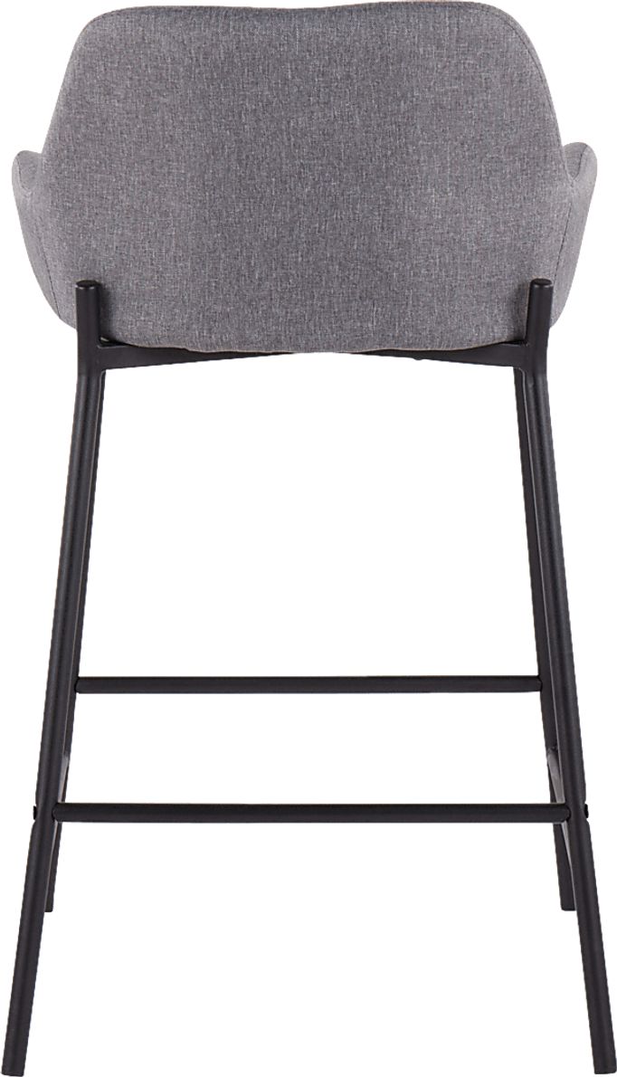 Rimcrest II Gray Fabric Counter Height Stool Set of 2