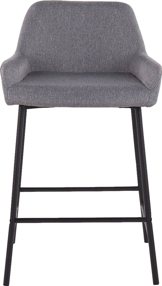 Rimcrest II Gray Fabric Counter Height Stool Set of 2 - Thumbnail - Image 6