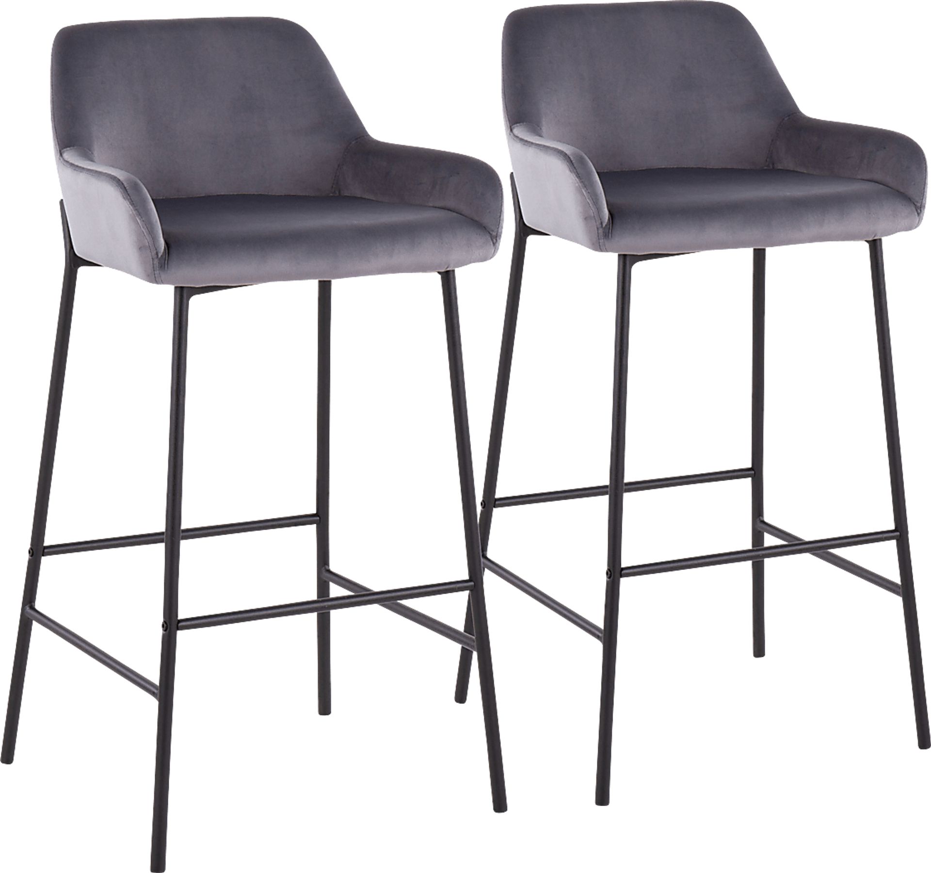 Rimcrest II Silver Barstool Set of 2 - Image 1