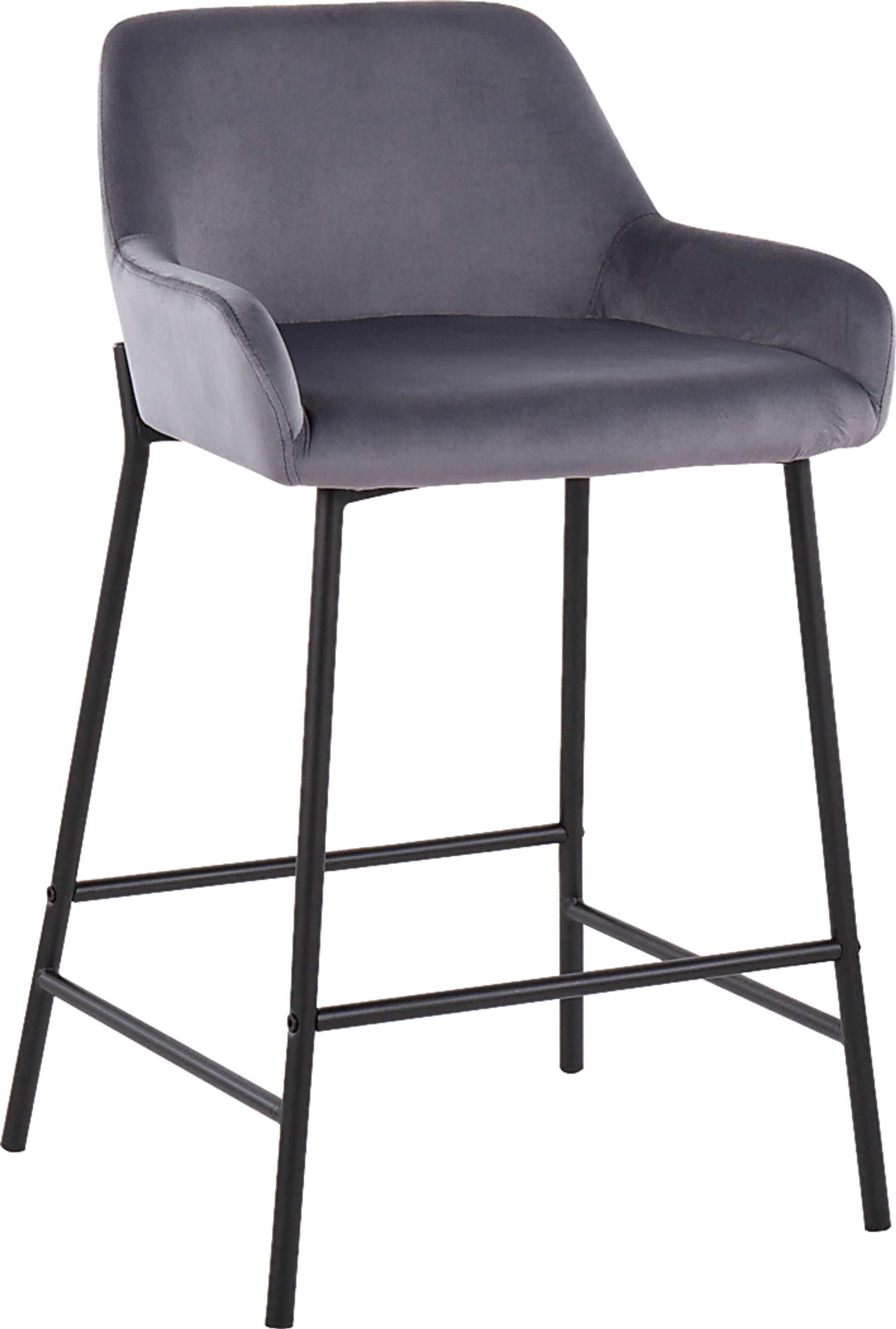 Rimcrest II Silver Counter Height Stool Set of 2 - Image 2