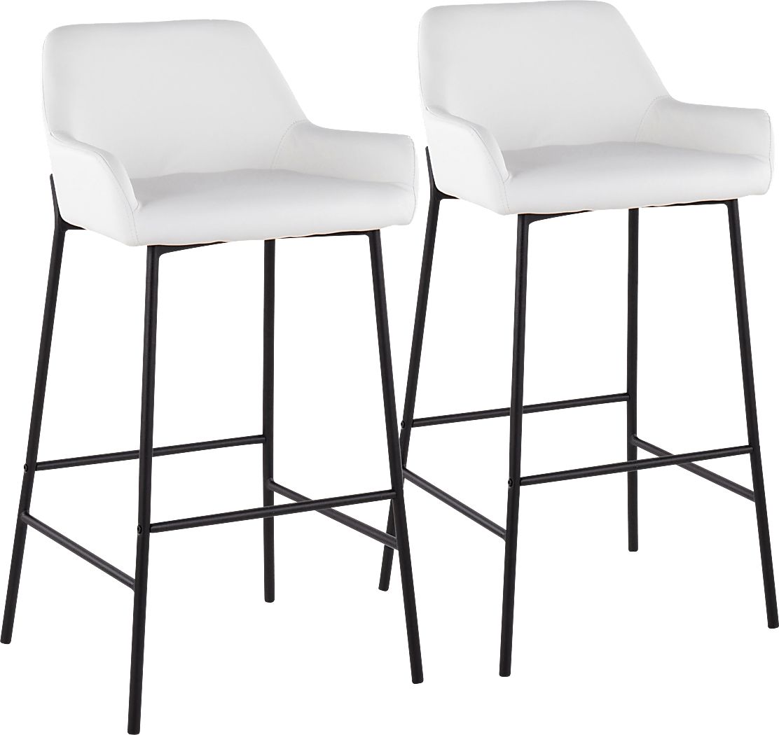 Rimcrest II White Barstool Set of 2