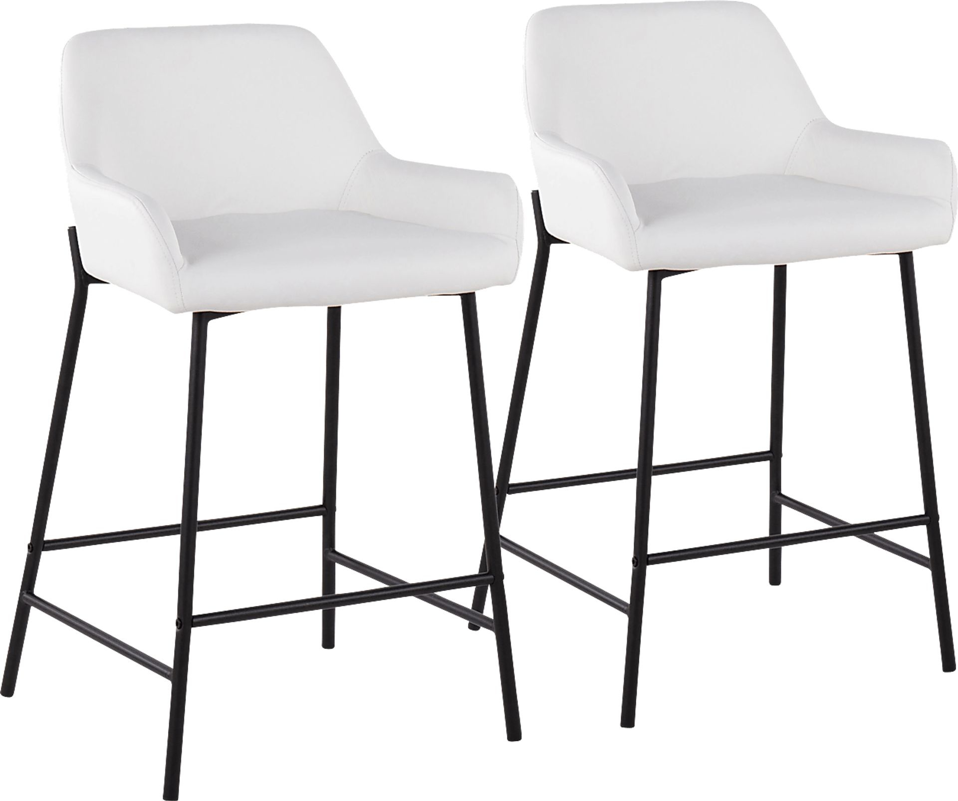 Rimcrest II White Counter Height Stool Set of 2 - Image 1