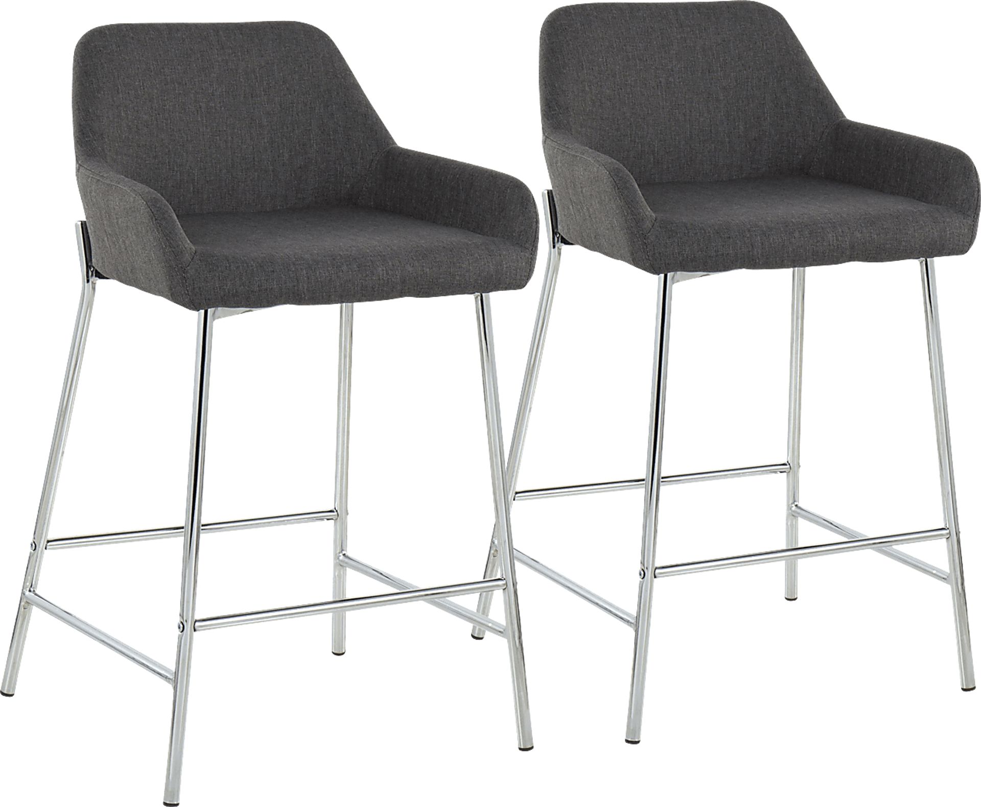 Rimcrest III Charcoal Counter Height Stool Set of 2 - Image 1
