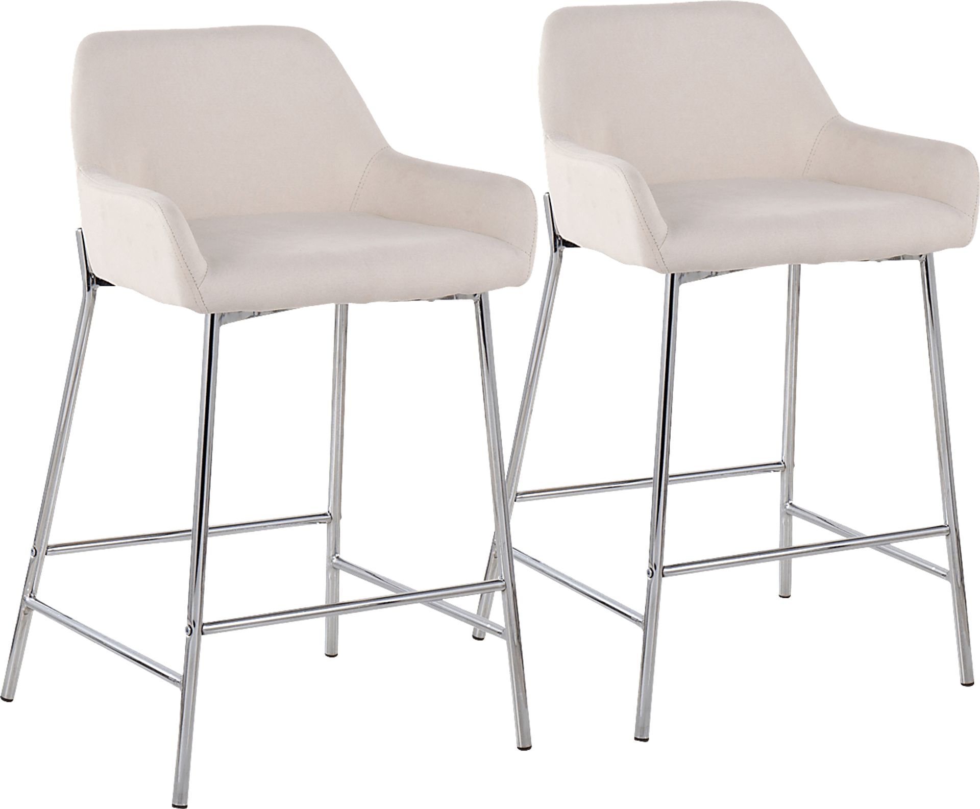 Rimcrest III Cream Counter Height Stool Set of 2 - Image 1