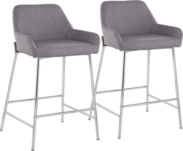 Rimcrest III Gray Counter Height Stool Set of 2 - Thumbnail - Image 1