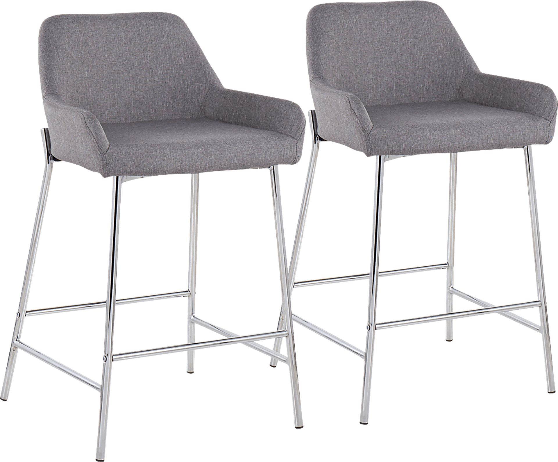 Rimcrest III Gray Counter Height Stool Set of 2 - Image 1