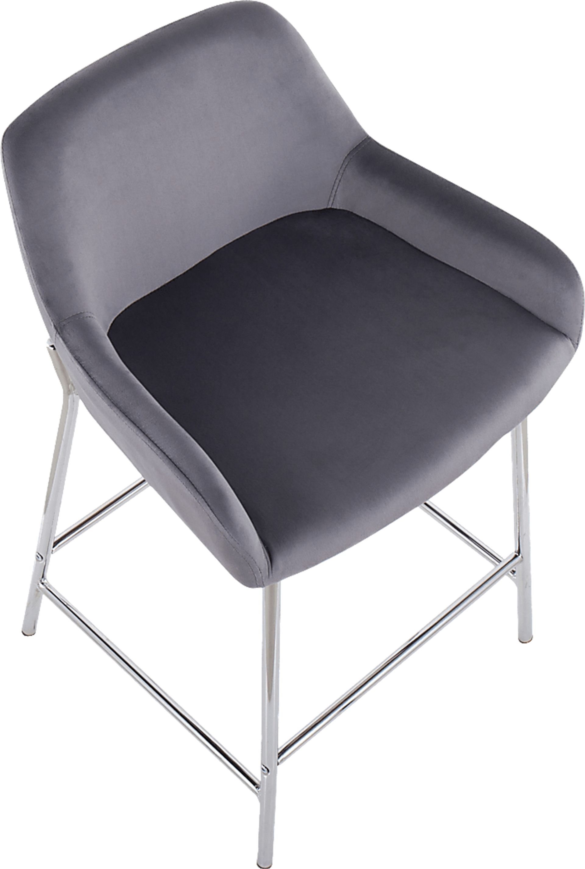 Rimcrest III Silver Counter Height Stool Set of 2 - Image 7