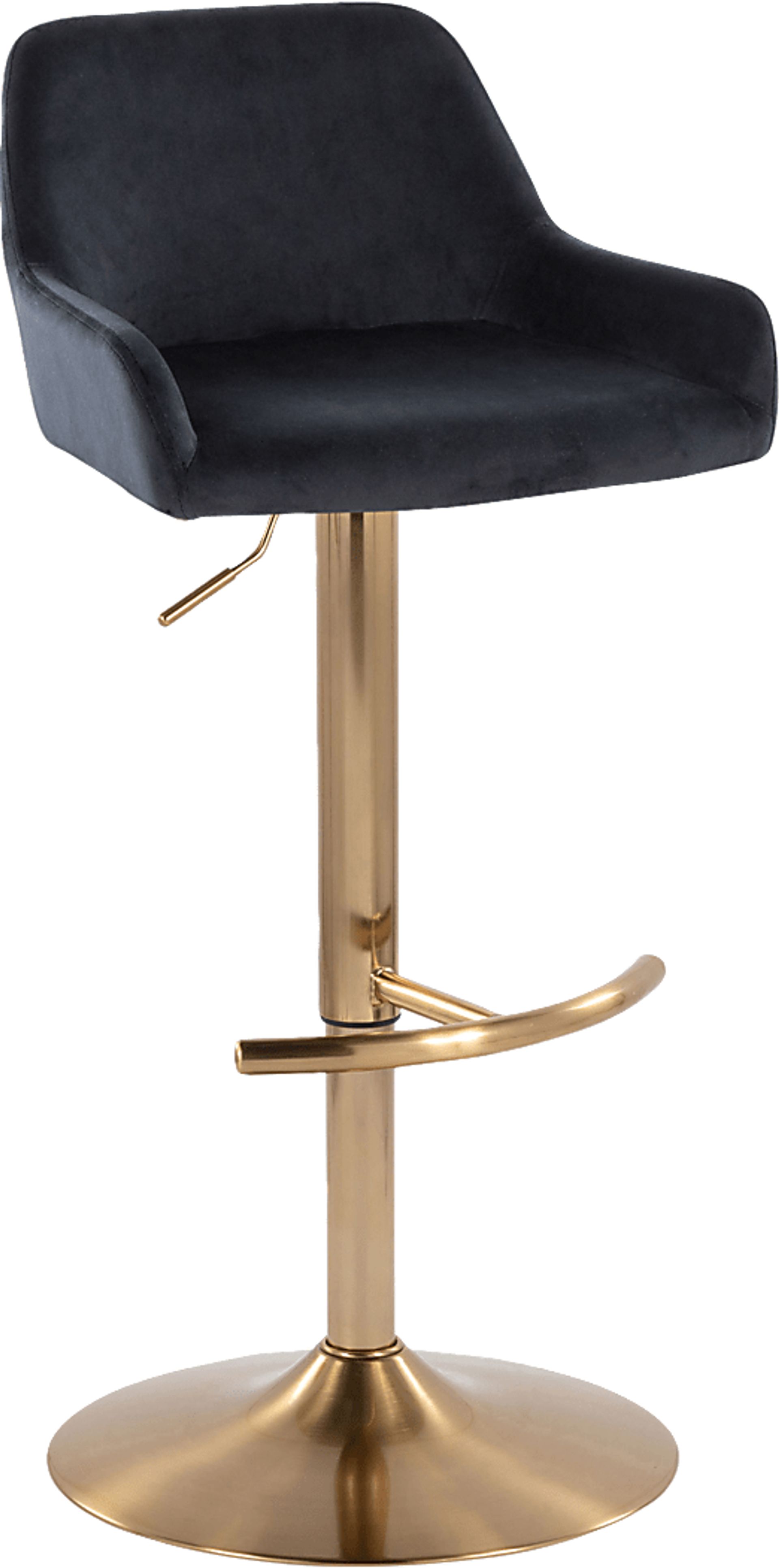 Rimcrest IV Black Adjustable Swivel Barstool, Set of 2 - Image 6