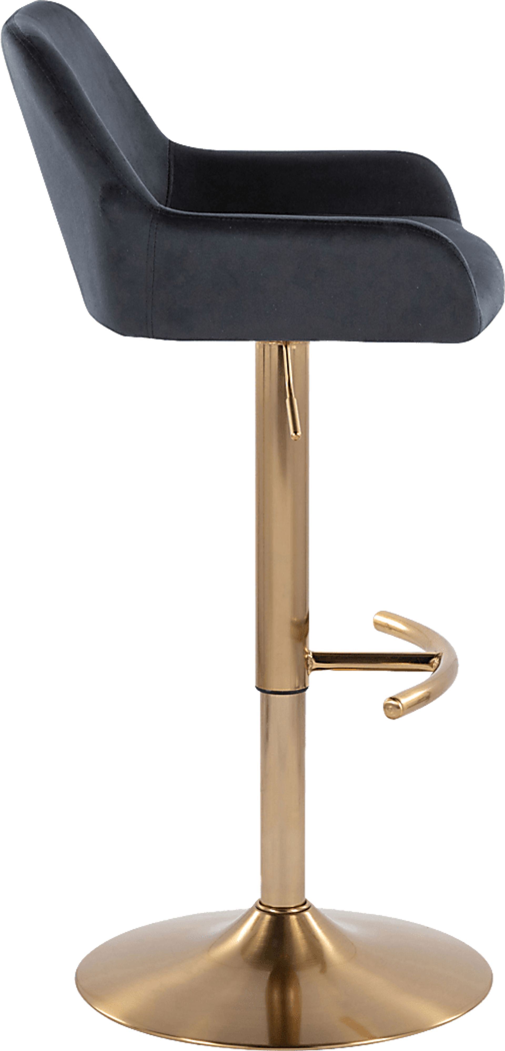 Rimcrest IV Black Adjustable Swivel Barstool, Set of 2 - Image 7