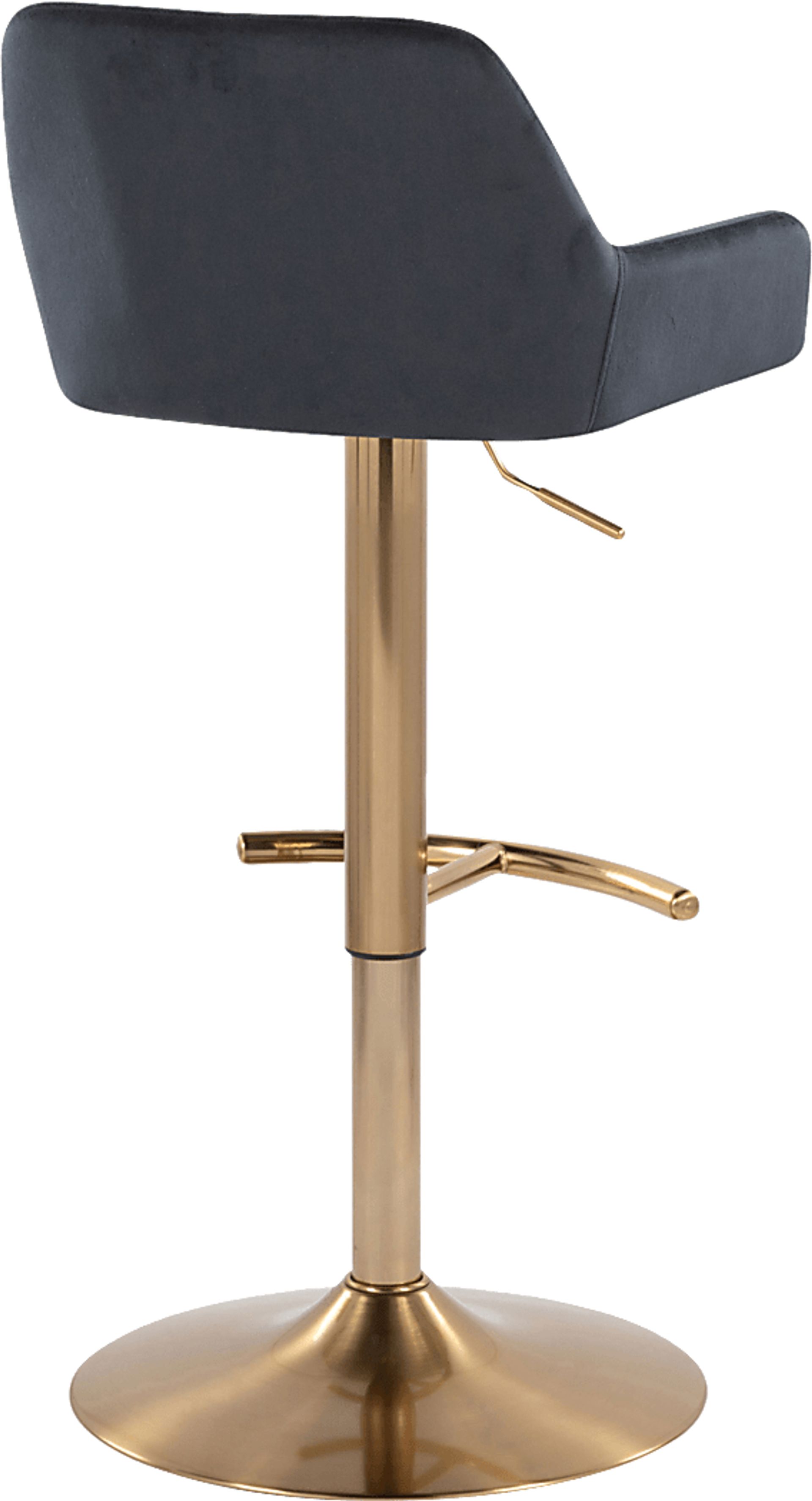 Rimcrest IV Black Adjustable Swivel Barstool, Set of 2 - Image 8
