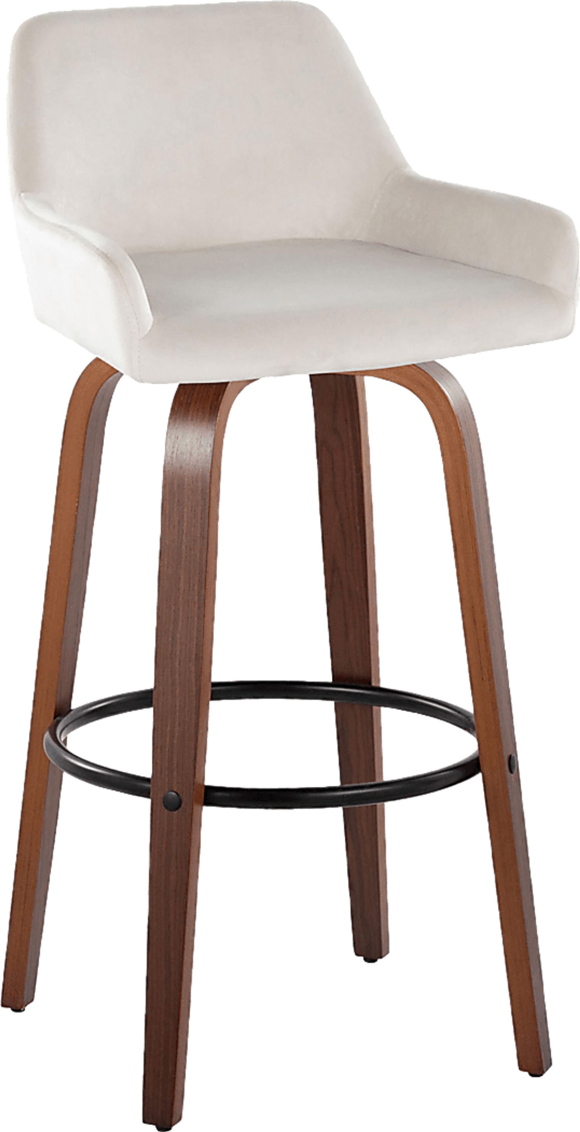 Rimcrest IV White Swivel Barstool, Set of 2 - Image 6
